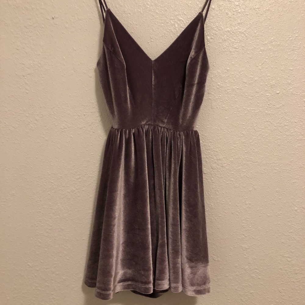 Urban Outfitters Lavender Purple Velvet Dress
